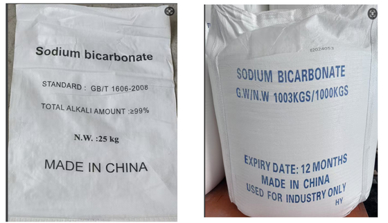 Trasformazione minerale Bicarbonato di sodio e bicarbonato di sodio NaHCO3 Cas n. 144-55-8